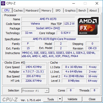 Первый взгляд на процессор AMD FX-8370 c кулером Wraith