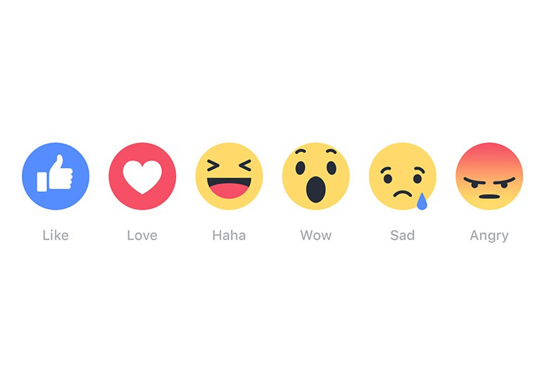 Facebook запустила дополнительные «Реакции» в качестве расширенной кнопки Like
