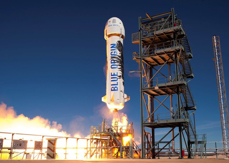 Blue Origin успешно запустила и приземлила ракету New Shepard третий раз подряд