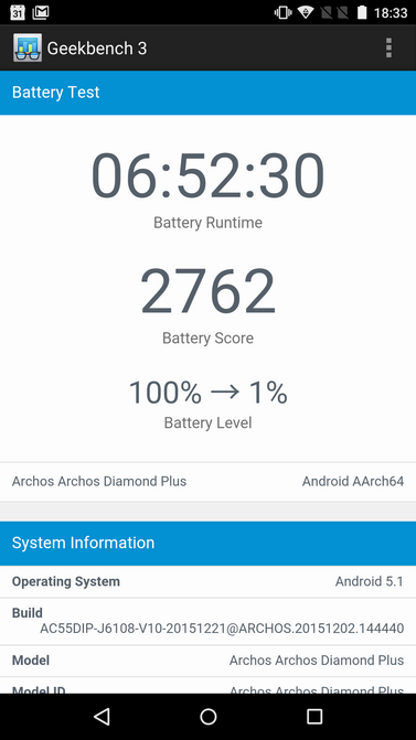 Обзор смартфона Archos Diamond Plus