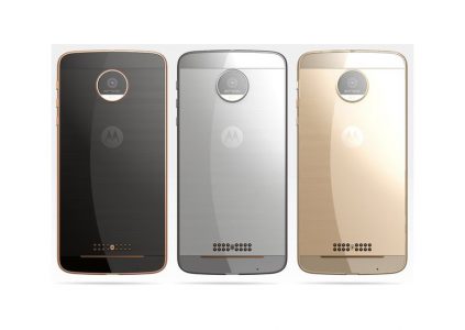 Появились изображения смартфона Moto Z (Droid) и сменных задних панелей к нему