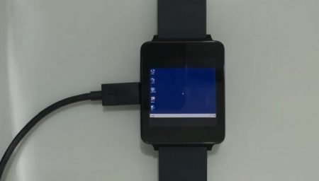 Разработчику понадобилось целых три часа, чтобы запустить Windows 7 на Android Wear-часах LG G Watch [видео]
