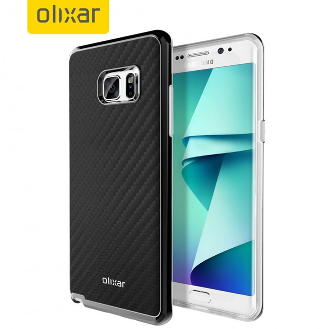 Изображения чехлов Olixar для Samsung Galaxy Note7 демонстрируют изогнутый дисплей, как у Galaxy S7 edge