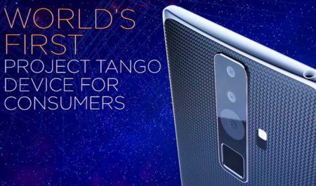 Смартфон Lenovo Project Tango оснастят дисплеем диагональю 6,4 дюйма с разрешение 2K