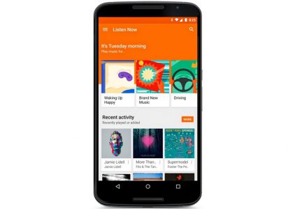 Google Play Music научился подбирать «правильную» музыку, соответствующую текущему моменту