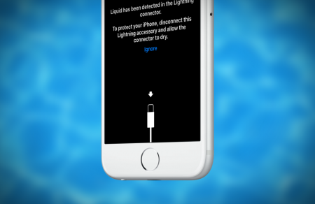 В iOS 10 появился «индикатор» попадания жидкости в разъем Lightning