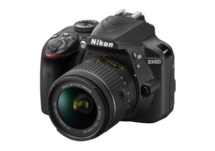 Представлена зеркальная камера Nikon D3400 с постоянно включенным Bluetooth (технология Snapbridge)