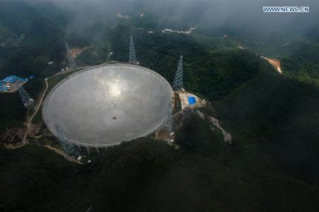 В Китае введен в строй крупнейший в мире радиотелескоп FAST площадью 30 футбольных полей