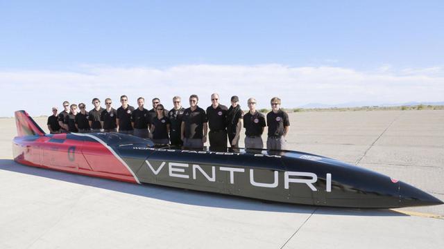 Самый быстрый электромобиль в мире Venturi VBB-3 установил мировой рекорд скорости - 549,1 км/ч