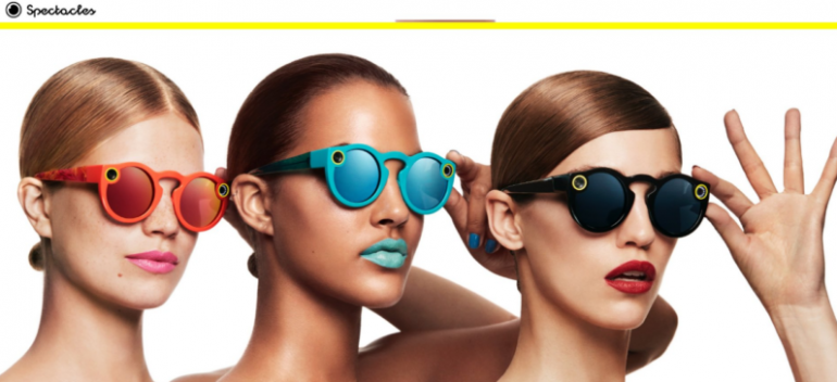 Snapchat выпустила очки Spectacles для съёмки коротких видеороликов и переименовалась в Snap Inc.