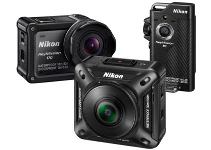 Представлены защищенные экшн-камеры Nikon KeyMission 170 и KeyMission 80. Модель KeyMission 360 с круговым обзором выйдет в октябре и будет стоить $499