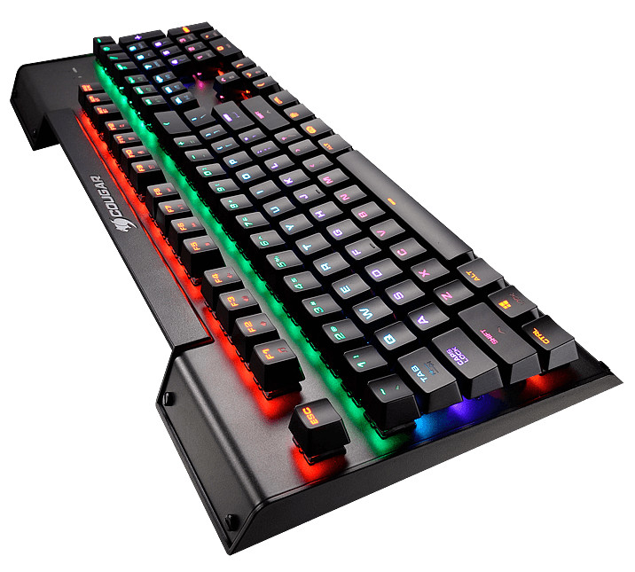 Каждая из 104 клавиш механической клавиатуры Cougar Ultimus RGB имеет независимую полноцветную подсветку