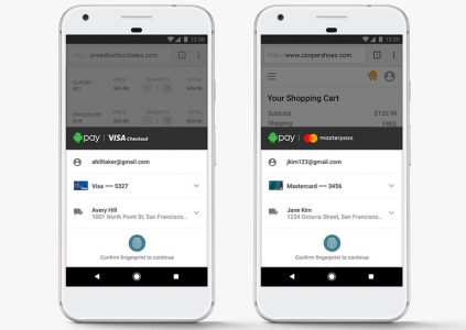 В Android Pay будет интегрирована поддержка Visa Checkout и Masterpass