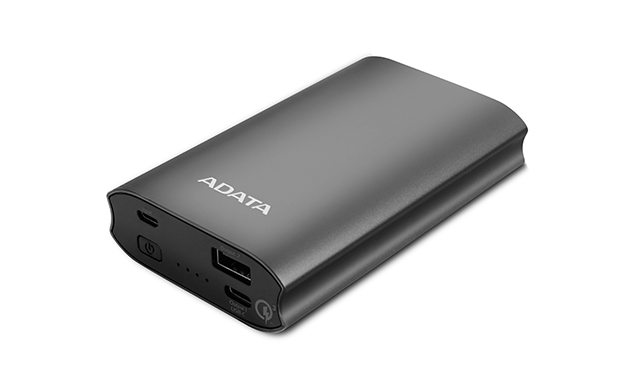 ADATA представила внешний аккумулятор A10050QC с ускоренной зарядкой Qualcomm Quick Charge 3.0 и двумя портами USB-C и USB-A