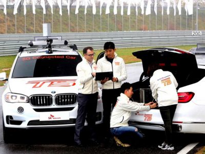 В Корее впервые использовали сеть 5G для обеспечения связи между двумя автомобилями BMW
