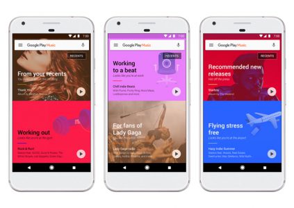 Google Play Music получил существенный редизайн и стал умнее благодаря машинному обучению