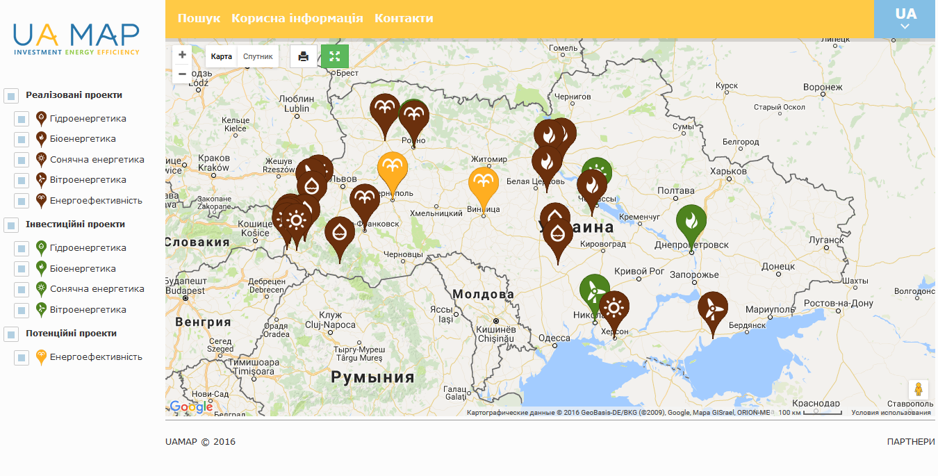 Интерактивная Карта Украины Wordpress