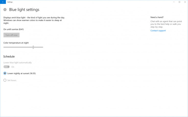В Windows 10 добавят встроенный фильтр синего цвета и поддержку папок в меню «Пуск»