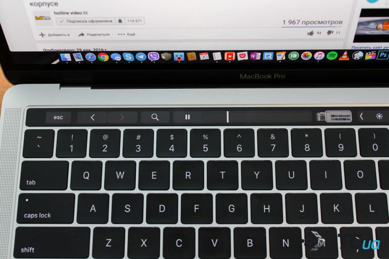 Обзор MacBook Pro 13" with Touch Bar