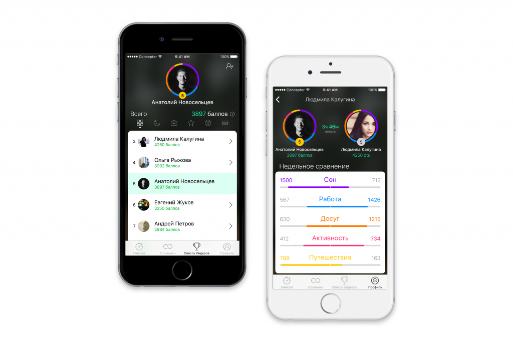 Украинцы из Concepter выпустили тайм-трекер Soul для iPhone, призванный сбалансировать вашу жизнь