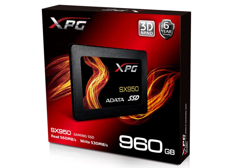 ADATA представила SSD-накопитель SX950 и внешний карман EX500, выполненный в стиле геймерской линейки XPG