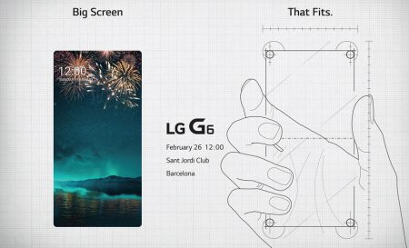 LG опубликовала приглашение на презентацию в рамках MWC 2017, в котором еще раз напомнила о «большом экране» смартфона G6