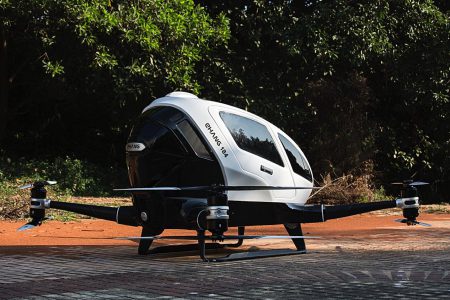 Уже этим летом в Дубае появятся беспилотные летающие такси EHang 184