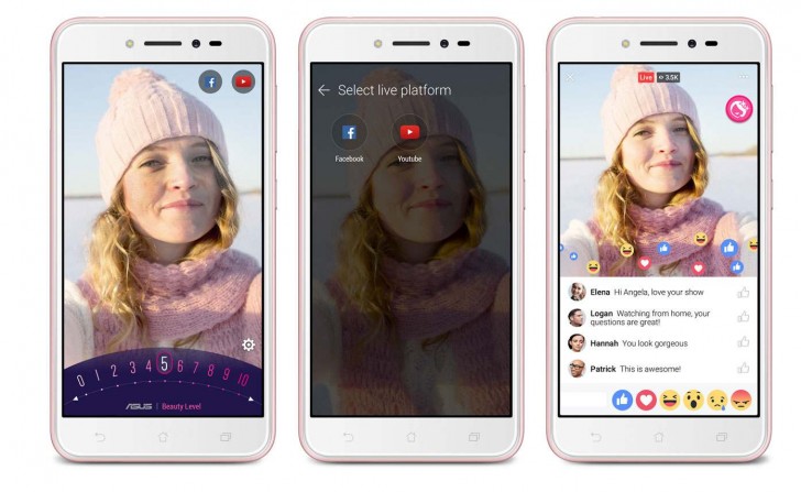 Смартфон ASUS ZenFone Live предназначен для любителей селфи и наделен функцией улучшения изображения лица в режиме реального времени