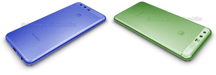 Смартфон Huawei P10 получит двойную камеру и три варианта расцветки корпуса: золотистый, синий, зелёный