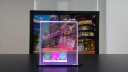 Специалисты JDI создали прозрачный дисплей с коэффициентом светопропускания 80%