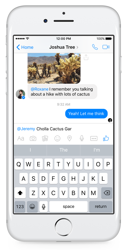 В приложении Facebook Messenger появились реакции и упоминания в групповых чатах