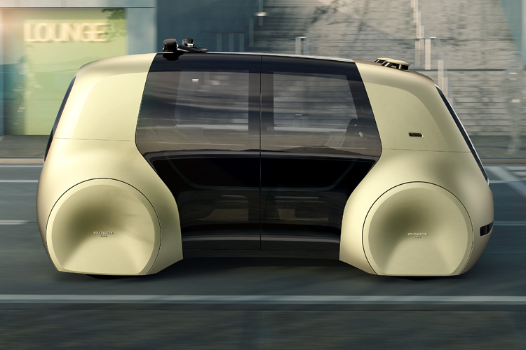 Volkswagen Sedric - концепт умного беспилотного электромобиля без руля и педалей для использования в сервисах автономного такси и каршеринга