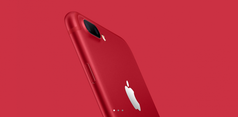 Apple представила iPhone 7 и iPhone 7 Plus в красном корпусе