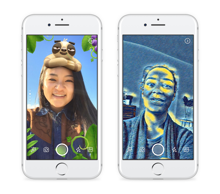 Facebook добавила в мобильное приложение камеру с фильтрами, «Истории» и Direct