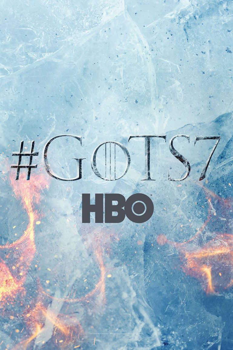 Постер седьмого сезона сериала «Игра престолов» обещает лёд и пламя