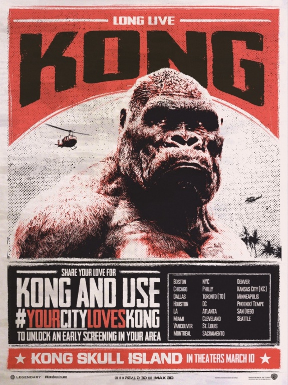 Вышел финальный трейлер фильма «Конг: Остров черепа» / Kong: Skull Island