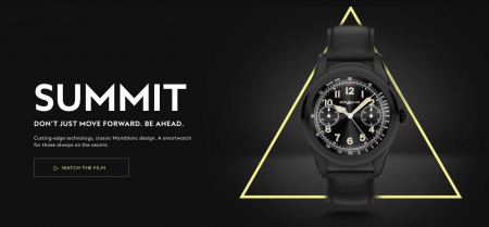 Производитель дорогих аксессуаров Montblanc представил свои первые умные часы Summit с Android Wear 2.0