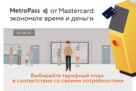В киевском метро внедрили систему MetroPass, которая превращает любую бесконтактную карту Mastercard в проездной на месяц или количество поездок (со скидками до 13%)