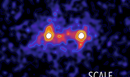 Астрономы получили первое «изображение» скопления темной материи, которая связывает галактики между собой