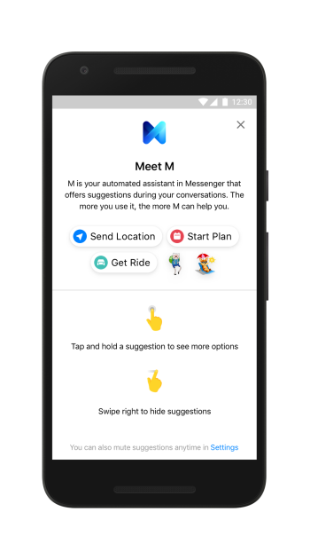 В Facebook Messenger появился виртуальный помощник с искусственным интеллектом M