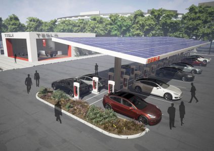 До конца 2017 года Tesla существенно увеличит сеть зарядных станций для электромобилей