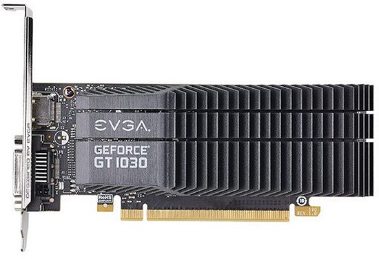 Представлена видеокарта NVIDIA GeForce GT 1030 стоимостью $70
