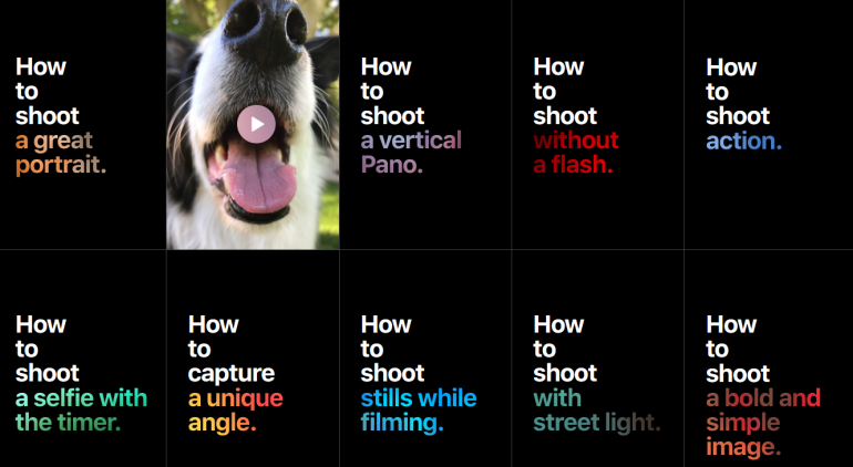 "Как снимать на iPhone 7": Apple опубликовала несколько коротких видеоинструкций по фотосъемке смартфоном в разных условиях