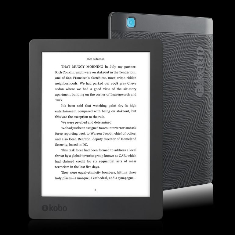 Kobo Aura H2O - более компактная и дешевая версия водозащищенного ридера Aura One с 6,8-дюймовым экраном E Ink Carta и ценником $179