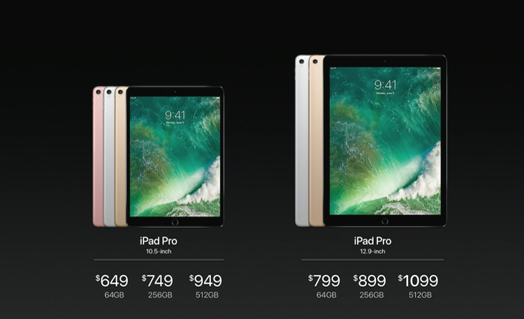 Apple представила новый 10,5-дюймовый планшет iPad Pro с 6-ядерным процессором A10X и до 512 ГБ хранилища по цене от $649