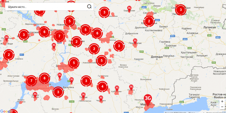 Vodafonе Украина: С начала текущего года доступ к 3G-сетям получили более миллиона жителей востока страны