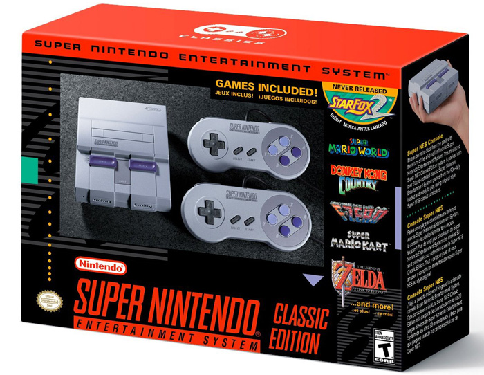 В сентябре Nintendo выпустит консоль Super NES Classic Mini с 21 игрой в комплекте по цене $80