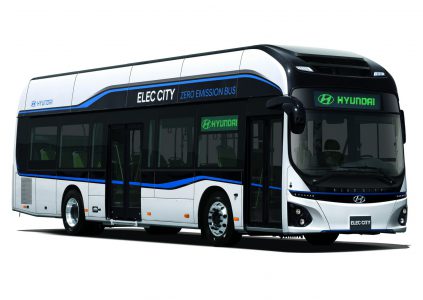 Hyundai представила электрический автобус Elec City с батареей на 256 кВтч и запасом хода 290 км, его массовое производство собираются начать уже в 2018 году