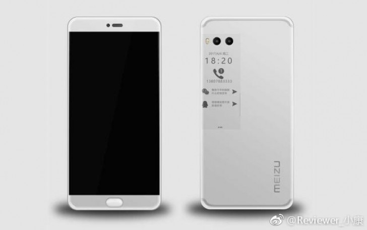 Живые фотографии смартфона Meizu Pro 7 свидетельствуют о наличии дополнительного дисплея и двойной камеры на задней панели