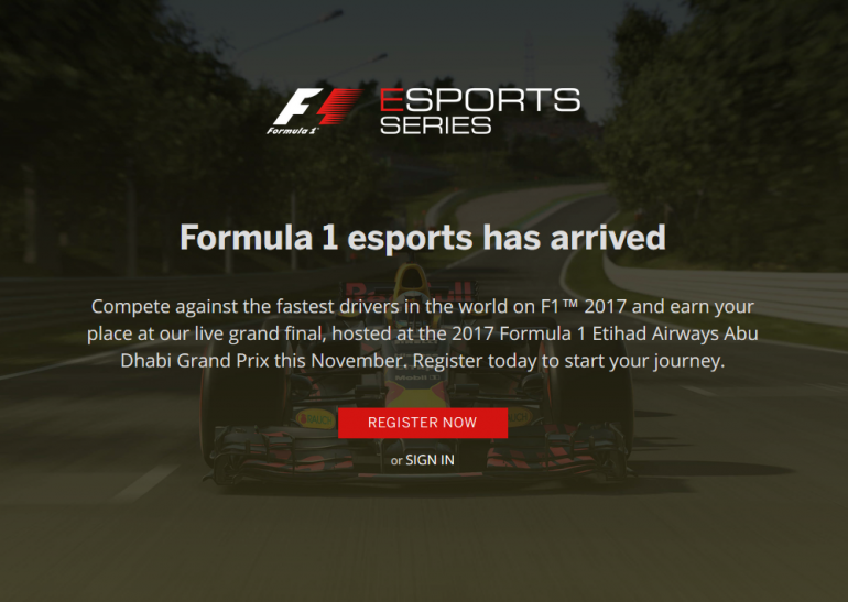 Формула 1 анонсировала киберспортивный чемпионат Formula 1 Esports Series на основе симулятора F1 2017 от Codemasters
